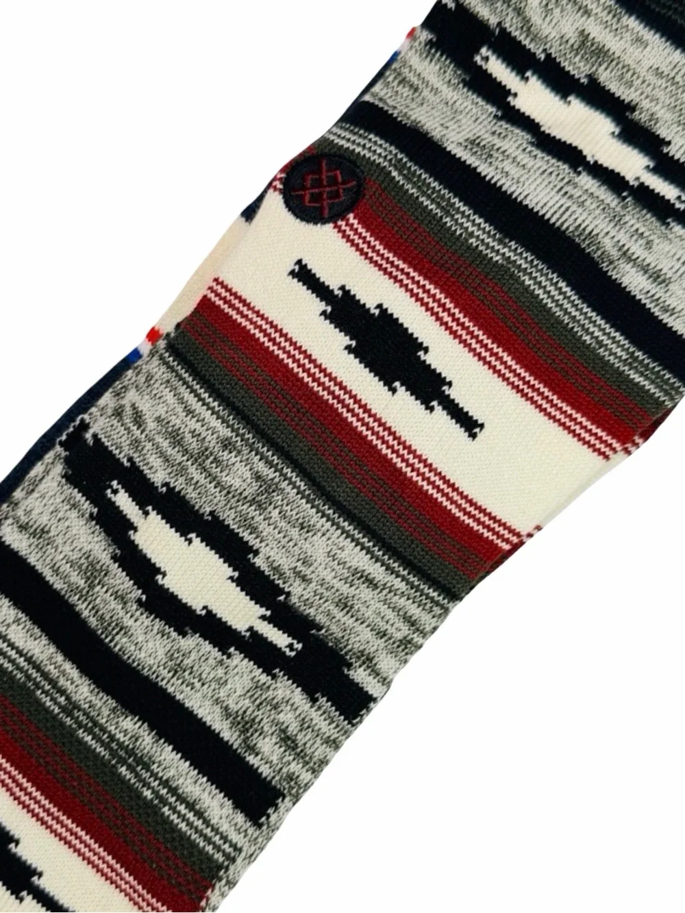 STANCE Striped Blanket Crew Socks - 2 Pack - Size Large - 4 Sets (8 Pairs)